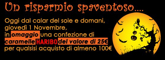 halloween Buyonz Store Omaggio caramelle haribo