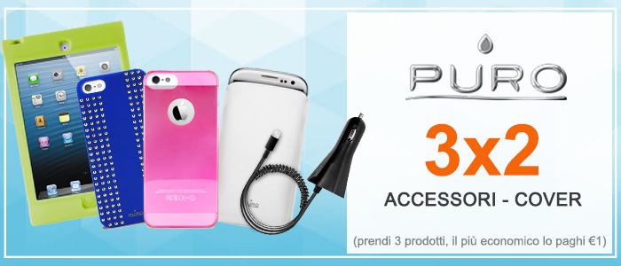 Puro 3X2 Custodie, cover, pellicole e tanti accessori