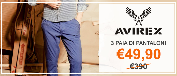 tre-pantaloni-avirex-a-soli-e49-90-invece-di-e390-offerta