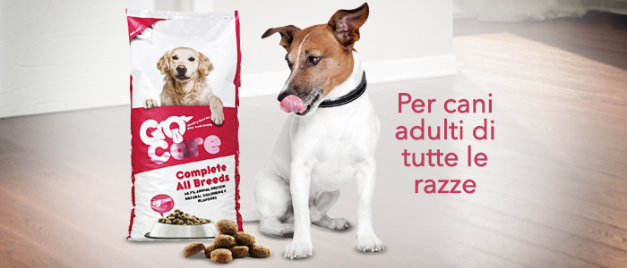 Cibo per cani Go Care.