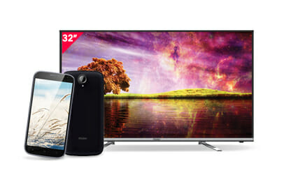 Haier-tv+smartphone