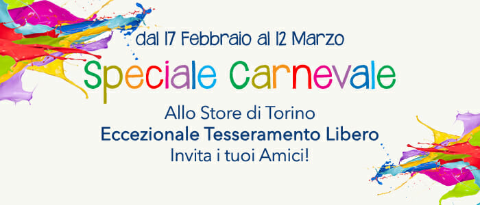 Speciale Carnevale Tesseramento Libero!