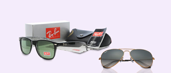 Ray-Ban occhiali da sole: Aviator e Wayfarer