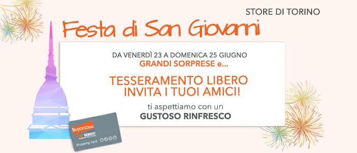 Speciale Festa di San Giovanni Store Torino