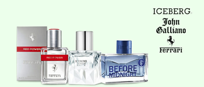 Profumi Iceberg, La Perla, John Galliano e Ferrari