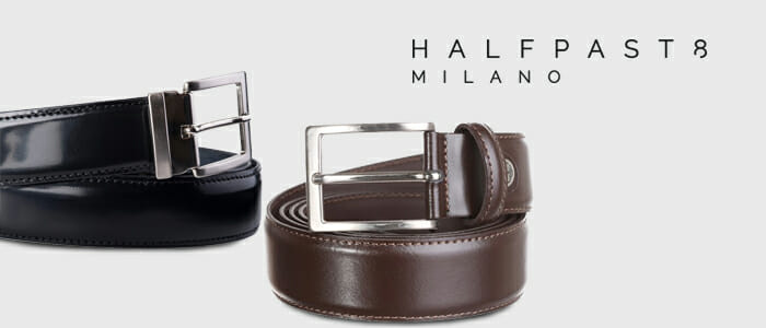 HALFPAST8® cinture in pelle uomo