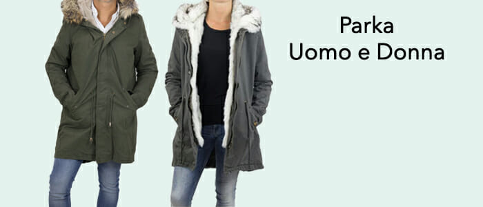 Parka uomo e donna