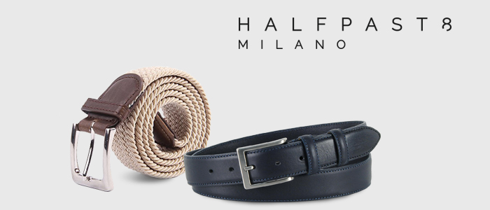 HALFPAST8® cinture uomo Nuova Collezione P/E 2018