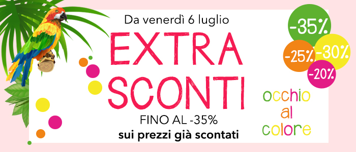 Extra Sconti estivi fino al -35%