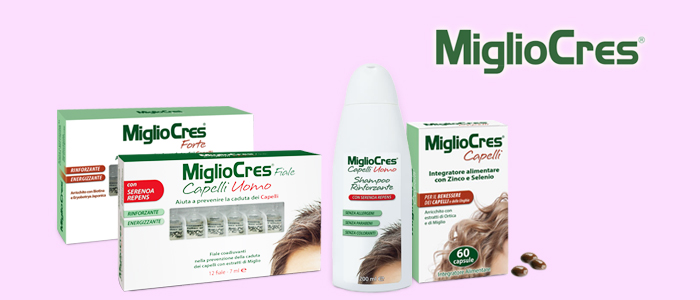 MiglioCres anticaduta e cura dei capelli