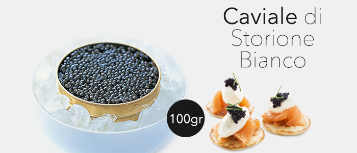 Caviale Calvisius di storione bianco 100gr