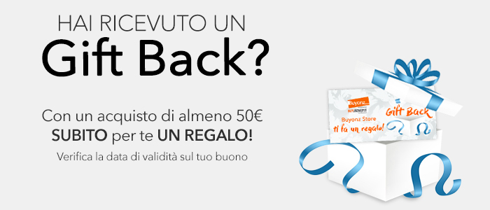 Buono Gift Back: regalo assicurato!