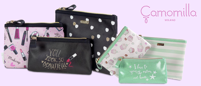 Camomilla: Travel set, set Beauty, Necessaire, Pochette