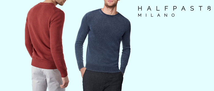 HALFPAST8: Maglie 100% cotone Uomo