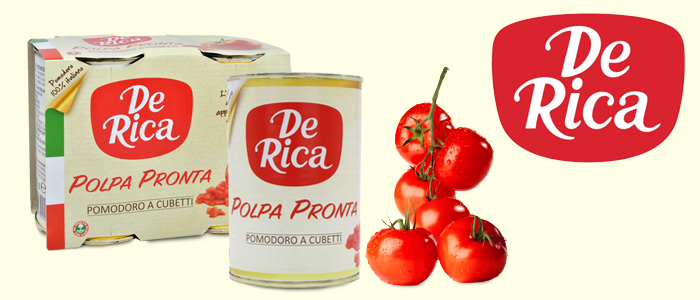 De Rica Polpa Pronta a Cubetti 2x400gr