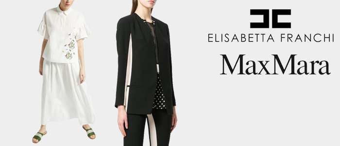 Max Mara e Elisabetta Franchi: abbigliamento e accessori donna