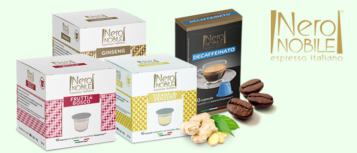 NeroNobile Caffè e Tisane Compatibili Nespresso