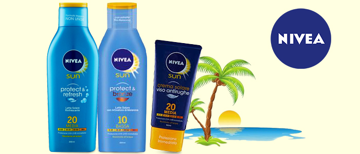 Nivea Sun: latte e crema solare