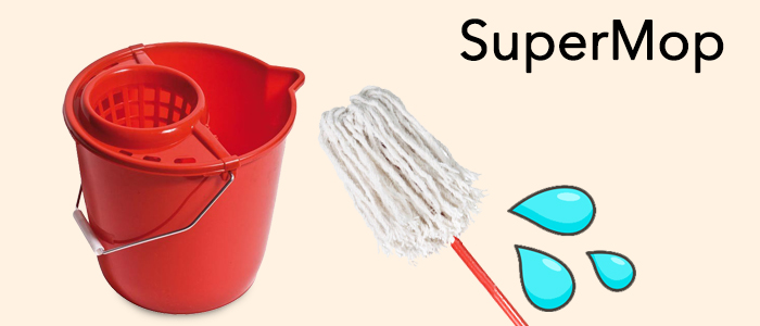 SuperMop: Secchio, Mocio e Bastone