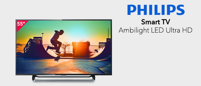 Philips Smart TV LED Ultra Sottile 4K 55”