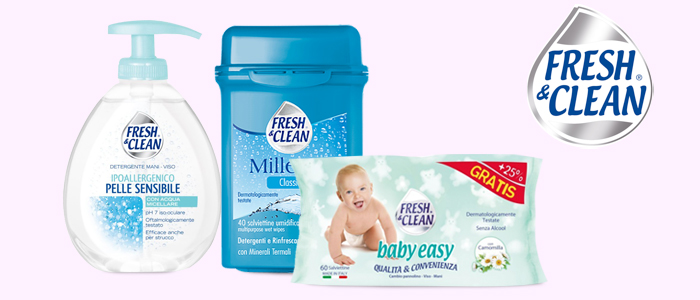 Fresh&Clean: Salviettine e Sapone Liquido