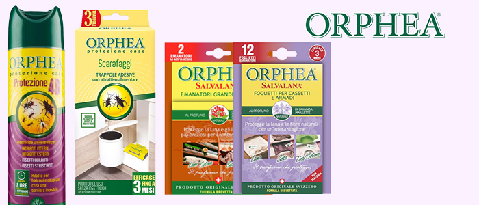 Orphea: Salvalana, Insetticida, Fogli e Sacchetti Profumati