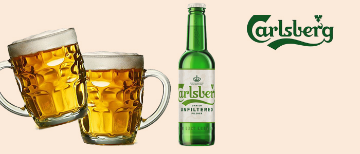 Carlsberg: Birra Danish non Filtrata 500ml