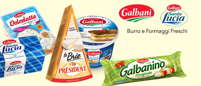 Galbani e Santa Lucia: Burro e Formaggi Freschi