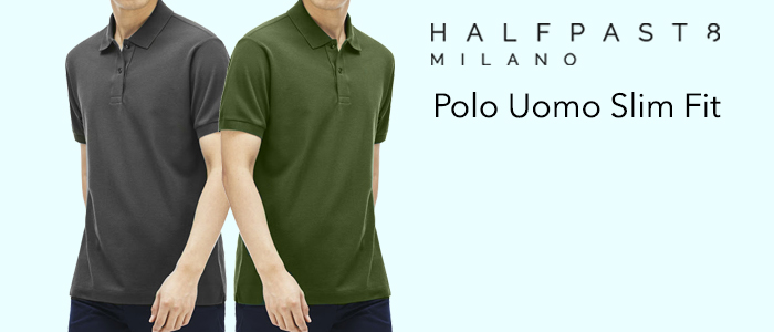 HALFPAST8 Polo Uomo Slim Fit