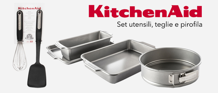 KitchenAid: set utensili, teglie e pirofila