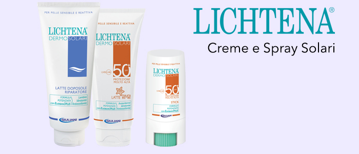 Lichtena Creme e Spray Solari