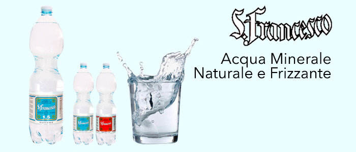 San Francesco: Acqua Minerale Naturale e Frizzante