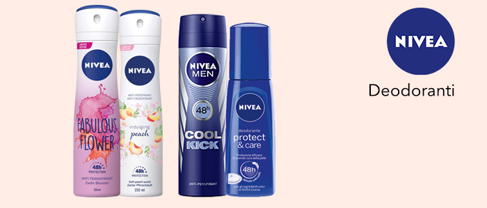 Nivea: Deodoranti Spray e No-Gas