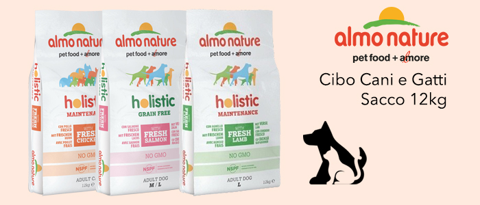 Almo Nature: Cibo Cani e Gatti Sacco 12Kg