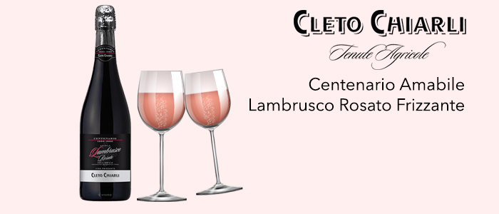 Cleto Chiarli Centenario: Amabile Lambrusco Rosato Frizzante