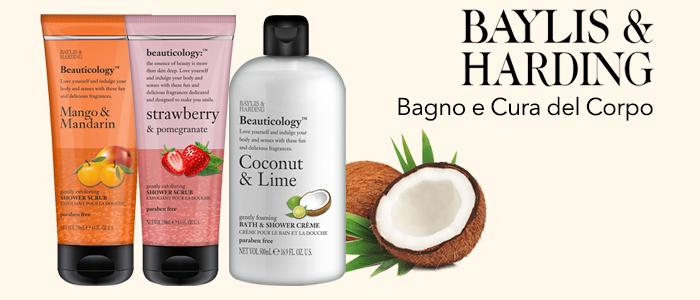 Baylis & Harding England: Bagnodoccia, Creme Mani, Scrub e Bagno Crema