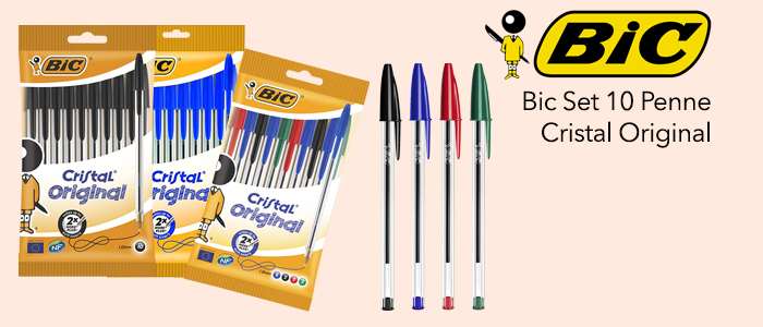 Bic: Set 10 Penne Cristal Original