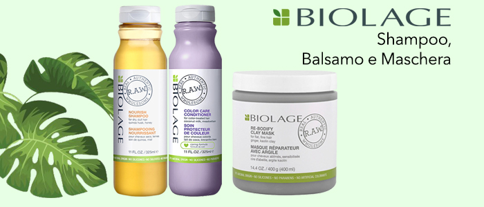 Biolage: Shampoo, Balsamo e Maschera