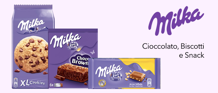 Milka Cioccolato, Biscotti e Snack