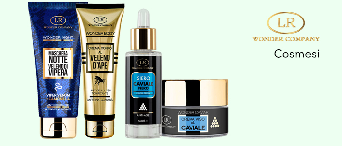 Wonder Company Cosmesi: creme caviale, bava di lumaca, veleno d'ape e vipera