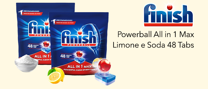 Finish Powerball All in 1 Max: Limone e Soda