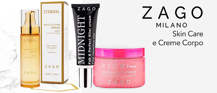 Zago Milano: Skin Care e Creme Corpo