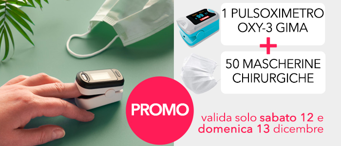 PROMO Bundle Pulsoximetro + Mascherine