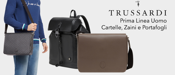 Trussardi: Cartelle, Zaini e Portafogli