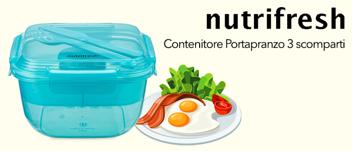 Nutrifresh Portapranzo 3 scomparti