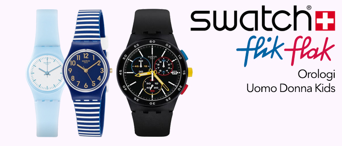 Swatch e Flik Flak Orologi