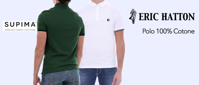 Eric Hatton Polo: 100% Cotone e Cotone Supima