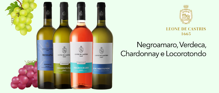 Leone De Castris 1665: Negroamaro, Verdeca, Chardonnay e Locorotondo