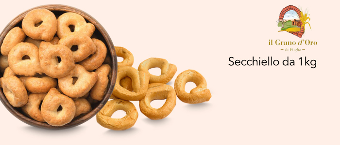 Taralli Pugliesi Caserecci: Secchiello 1Kg