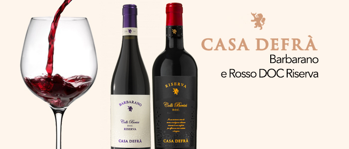 Vini Casa Defrà: Barbarano e Rosso DOC Riserva